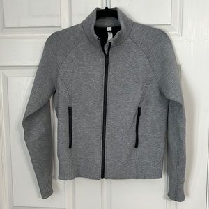 Lululemon Heather Grey Full Zip Track Jacket